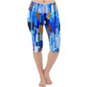 Color Colors Abstract Colorful Lightweight Velour Cropped Yoga Leggings View1