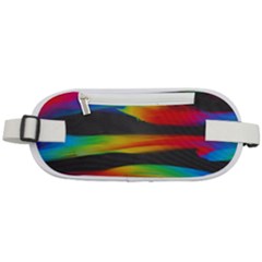 Colorful Background Rounded Waist Pouch by Sarkoni