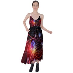 Physics Quantum Physics Particles Tie Back Maxi Dress by Sarkoni