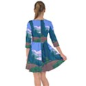 Adventure Time Cartoon Pathway Smock Dress View2