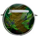 Green Pine Trees Wallpaper Adventure Time Cartoon Green Color Crossbody Circle Bag View2