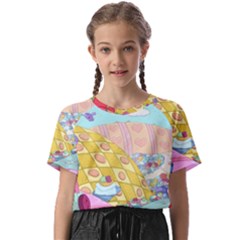 Pillows And Vegetable Field Illustration Adventure Time Cartoon Kids  Basic T-shirt by Sarkoni