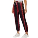Textile Pattern Abstract Fabric Women s Cropped Drawstring Pants View2