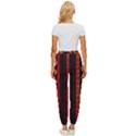 Textile Pattern Abstract Fabric Women s Cropped Drawstring Pants View4