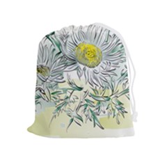Thistle Alpine Flower Flower Plant Drawstring Pouch (xl) by Modalart