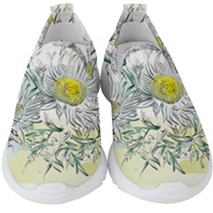 Thistle Alpine Flower Flower Plant Kids  Slip On Sneakers by Modalart