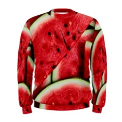 Watermelon Fruit Green Red Men s Sweatshirt by Bedest