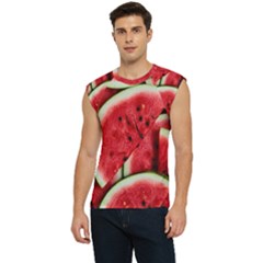 Watermelon Fruit Green Red Men s Raglan Cap Sleeve T-shirt by Bedest