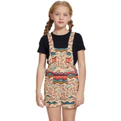 Ethnic-tribal-pattern-background Kids  Short Overalls by Apen