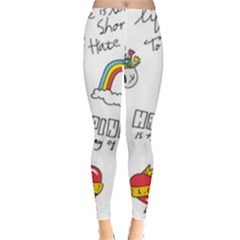 Abstract Fashion Background Suitable Fabric Printing Everyday Leggings  by Ndabl3x