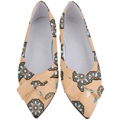 Dreamcatcher Pattern Pen Background Women s Bow Heels by Ravend
