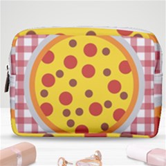 Pizza Table Pepperoni Sausage Make Up Pouch (medium) by Ravend