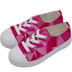 Pattern Halftone Geometric Kids  Low Top Canvas Sneakers by Ravend