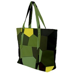 Mosaic Structure Background Tile Zip Up Canvas Bag by Ravend