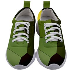 Mosaic Structure Background Tile Kids Athletic Shoes by Ravend