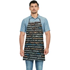 Close Up Code Coding Computer Kitchen Apron by Amaryn4rt