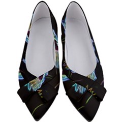 Flower Pattern Design Abstract Background Women s Bow Heels by Amaryn4rt