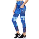Starry Night In New York Van Gogh Manhattan Chrysler Building And Empire State Building Pocket Leggings  View3