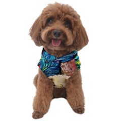 Cartoon Starry Night Vincent Van Gogh Dog Sweater by Modalart
