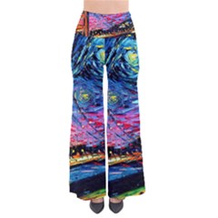 Golden Gate Bridge Starry Night Vincent Van Gogh So Vintage Palazzo Pants by Modalart