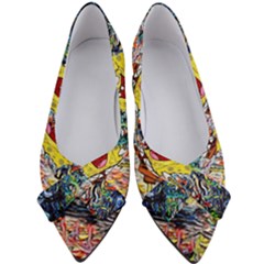 Art Cartoon Starry Night Van Gogh Women s Bow Heels by Modalart