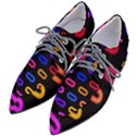 Pattern Background Structure Black Pointed Oxford Shoes View2