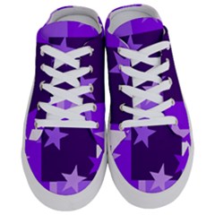 Purple Stars Pattern Shape Half Slippers by Pakjumat