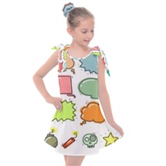 Set Collection Balloon Image Kids  Tie Up Tunic Dress by Pakjumat