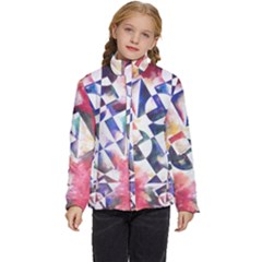 Abstract Art Work 1 Kids  Puffer Bubble Jacket Coat by mbs123