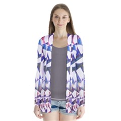 Abstract Art Work 1 Drape Collar Cardigan by mbs123