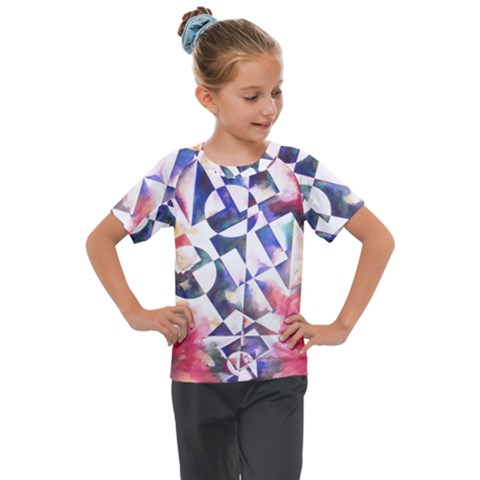 Abstract Art Work 1 Kids  Mesh Piece T-shirt by mbs123