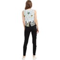 Dog Puzzle Maze Bee Butterfly V-Neck Cropped Tank Top View2