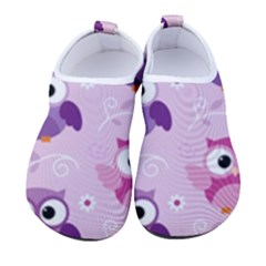 Seamless Cute Colourfull Owl Kids Pattern Women s Sock-style Water Shoes by Bedest