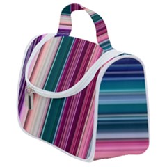 Vertical Line Color Lines Texture Satchel Handbag by Pakjumat