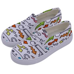 Desktop Pattern Art Graphic Design Kids  Canvas Slip Ons by Hannah976