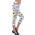 Desktop Pattern Art Graphic Design Lightweight Velour Capri Leggings  View4