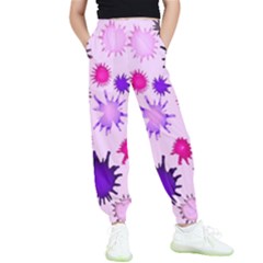 Inks Drops Black Paint Design Kids  Joggers by Hannah976