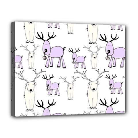 Cute Deers  Canvas 14  X 11  (stretched) by ConteMonfrey