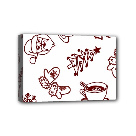 Red And White Christmas Breakfast  Mini Canvas 6  X 4  (stretched) by ConteMonfrey