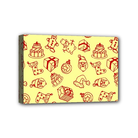 Bw Christmas Icons   Mini Canvas 6  X 4  (stretched) by ConteMonfrey