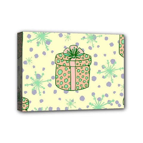 Purple Gifts On A Holy Night   Mini Canvas 7  X 5  (stretched) by ConteMonfrey
