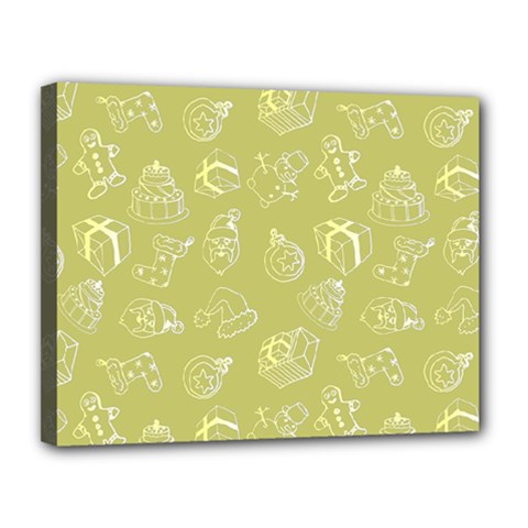 Blue Christmas  Canvas 14  X 11  (stretched) by ConteMonfrey