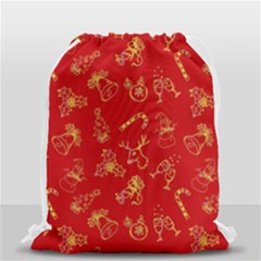 Holy Night - Christmas Symbols  Drawstring Bag (small) by ConteMonfrey