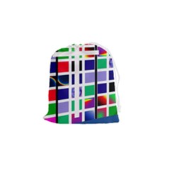 Color Graffiti Pattern Geometric Drawstring Pouch (small) by Hannah976