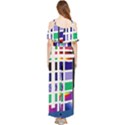 Color Graffiti Pattern Geometric Draped Sleeveless Chiffon Jumpsuit View2