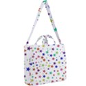 Star Random Background Scattered Square Shoulder Tote Bag View2
