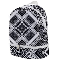 Pattern Tile Repeating Geometric Zip Bottom Backpack by Hannah976