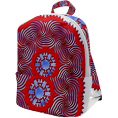 Tile Pattern Background Image Zip Up Backpack by Hannah976