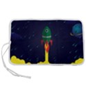 Rocket Halftone Astrology Astronaut Pen Storage Case (S) View1