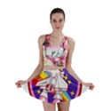 Badge Patch Pink Rainbow Rocket Mini Skirt View1